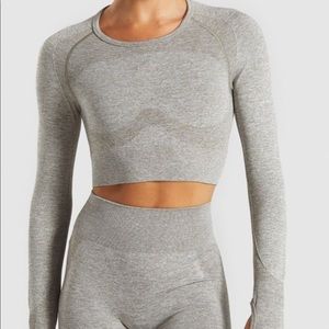 Gymshark long sleeve crop top